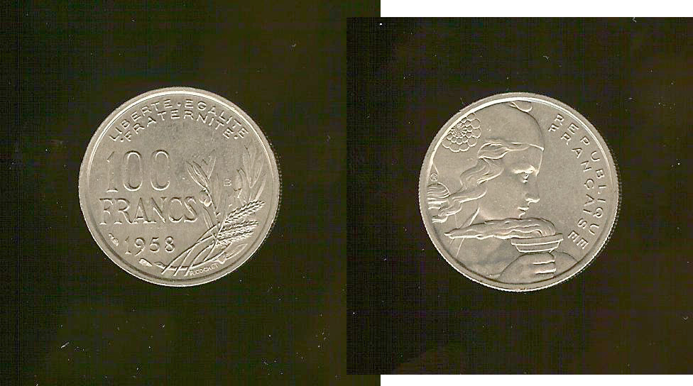 100 francs Cochet 1958B BU